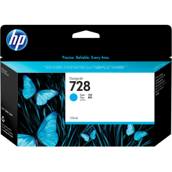 TUSZ ORYGINALNY HP728 F9J67A CYAN 130 ML