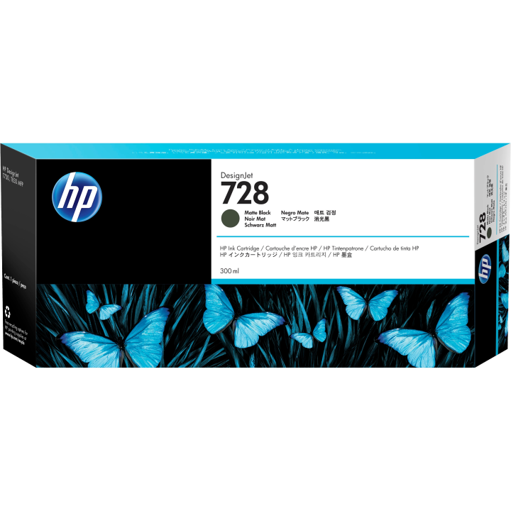 TUSZ ORYGINALNY HP728 F9J68A MATTE CZARNY 300 ML
