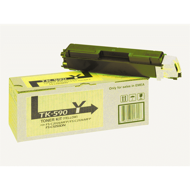 TONER ORYGINALNY KYOCERA TK590Y TK590Y1T02KVANL0 YELLOW 5000 STRON