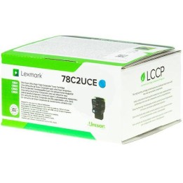 TONER ORYGINALNY LEXMARK 78C2UCE CYAN 7000 STRON