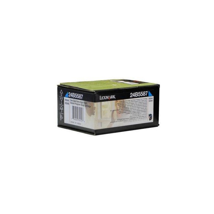 TONER ORYGINALNY LEXMARK 24B5587 CYAN 3000 STRON