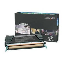 TONER ORYGINALNY LEXMARK C734A1KG CZARNY 8000 STRON