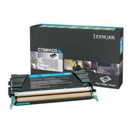 TONER ORYGINALNY LEXMARK C736H1CG CYAN 10000 STRON