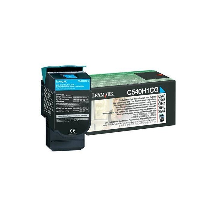 TONER ORYGINALNY LEXMARK C540H1CG CYAN 2000 STRON