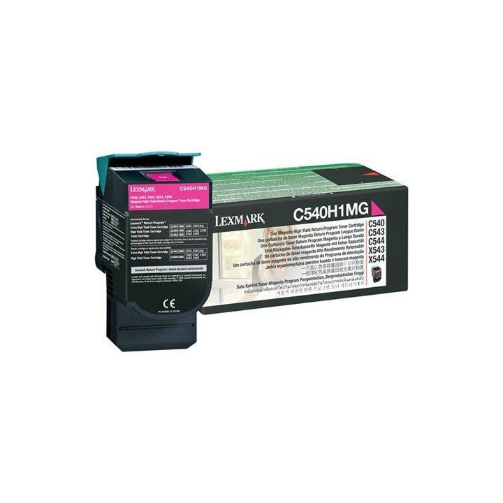 TONER ORYGINALNY LEXMARK C540H1MG MAGENTA 2000 STRON