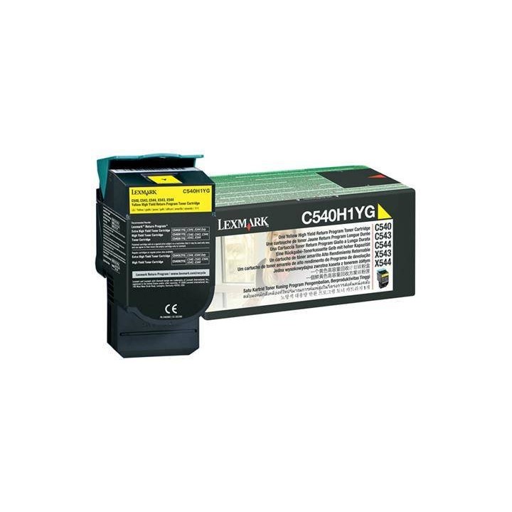 TONER ORYGINALNY LEXMARK C540H1YG YELLOW 2000 STRON