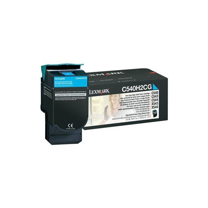 TONER ORYGINALNY LEXMARK C540H2CG CYAN 2000 STRON