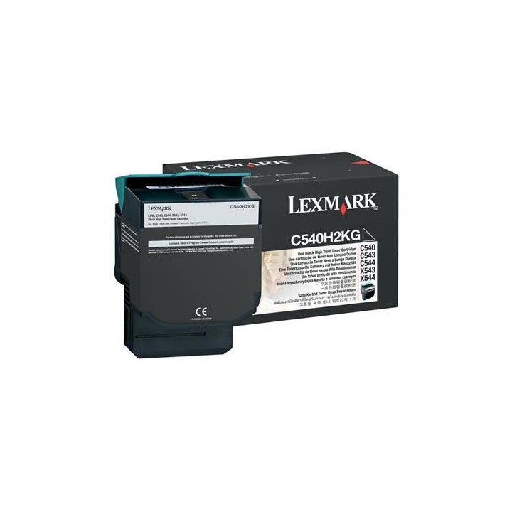 TONER ORYGINALNY LEXMARK C540H2KG CZARNY 2500 STRON