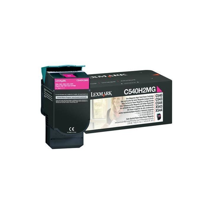 TONER ORYGINALNY LEXMARK C540H2MG MAGENTA 2000 STRON