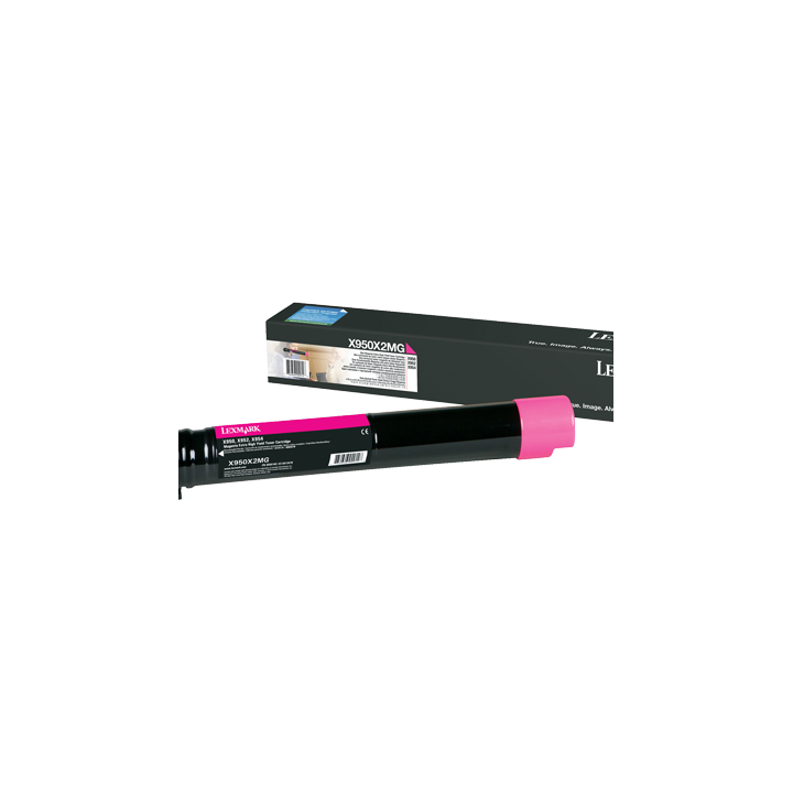 TONER ORYGINALNY LEXMARK X950X2MG MAGENTA 22000 STRON
