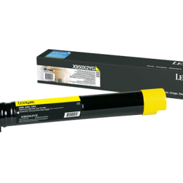 TONER ORYGINALNY LEXMARK X950X2YG YELLOW 22000 STRON