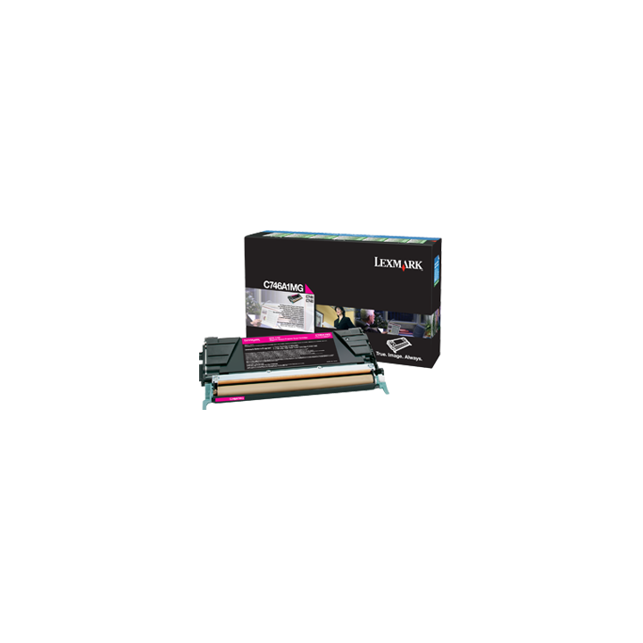 TONER ORYGINALNY LEXMARK C746A1MG MAGENTA 7000 STRON