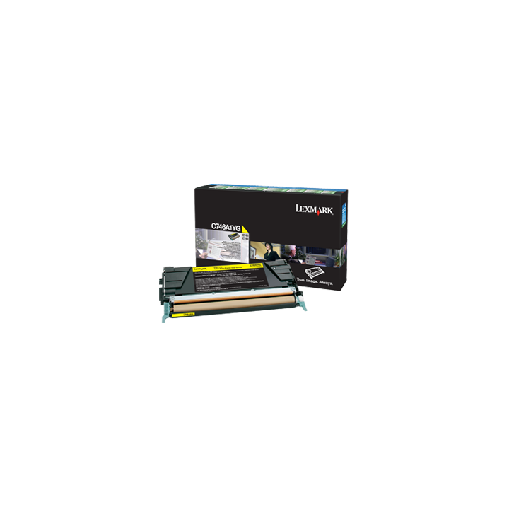 TONER ORYGINALNY LEXMARK C746A1YG YELLOW 7000 STRON