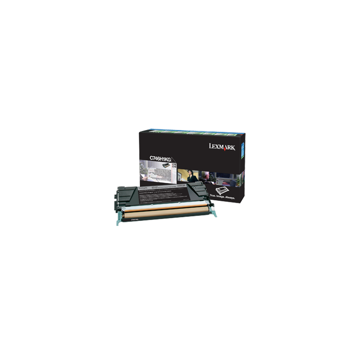 TONER ORYGINALNY LEXMARK C746H1KG CZARNY 12000 STRON