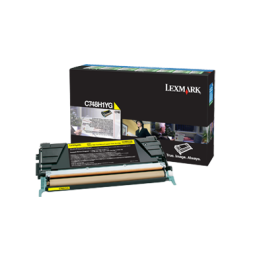 TONER ORYGINALNY LEXMARK C748H1YG YELLOW 10000 STRON