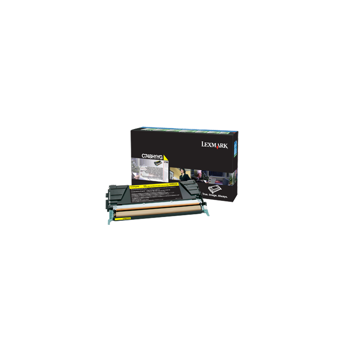 TONER ORYGINALNY LEXMARK C748H1YG YELLOW 10000 STRON