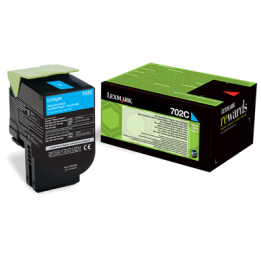 TONER ORYGINALNY LEXMARK 70C20C0 CYAN 1000 STRON