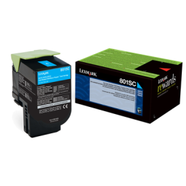 TONER ORYGINALNY LEXMARK 80C2SC0 CYAN 2000 STRON