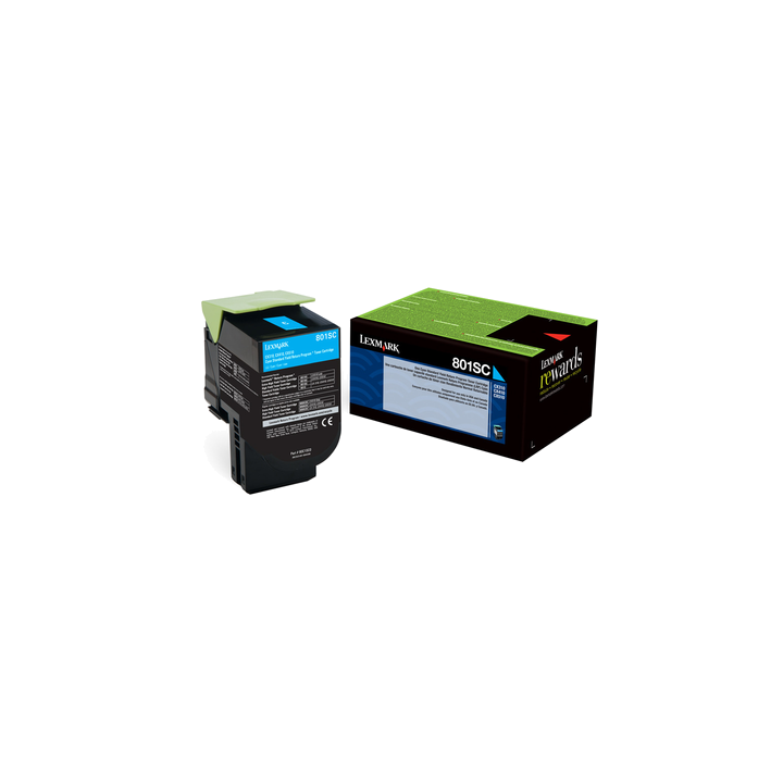 TONER ORYGINALNY LEXMARK 80C2SC0 CYAN 2000 STRON