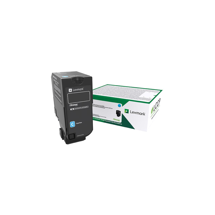 TONER ORYGINALNY LEXMARK 75B20C0 CYAN 10000 STRON