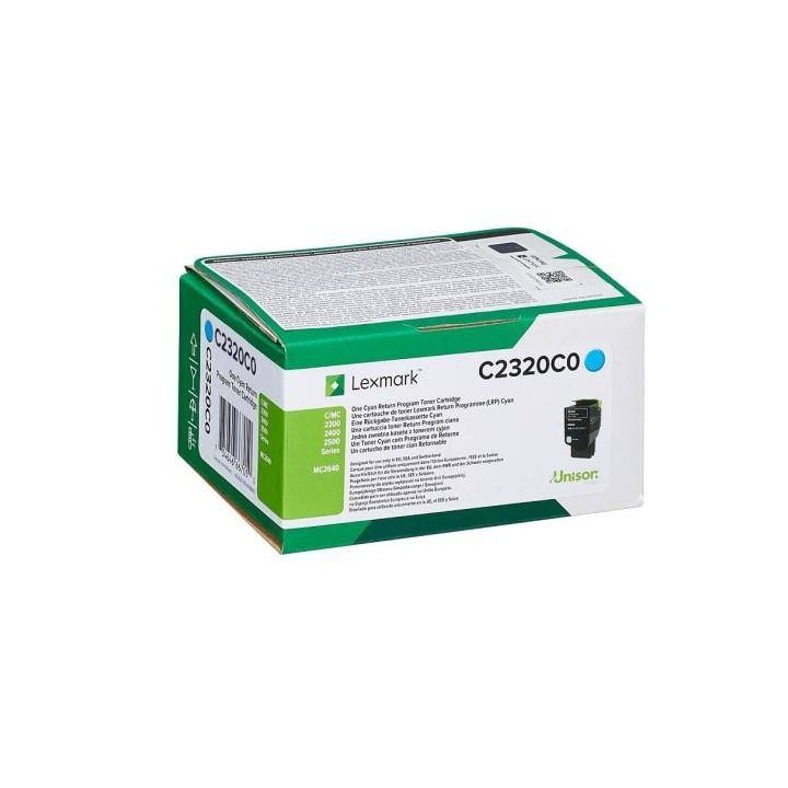 TONER ORYGINALNY LEXMARK C2320C0 CYAN 1000 STRON