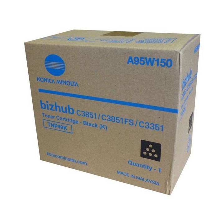 TONER ORYGINALNY MINOLTA TNP49K A95W150 CZARNY 13000 STRON
