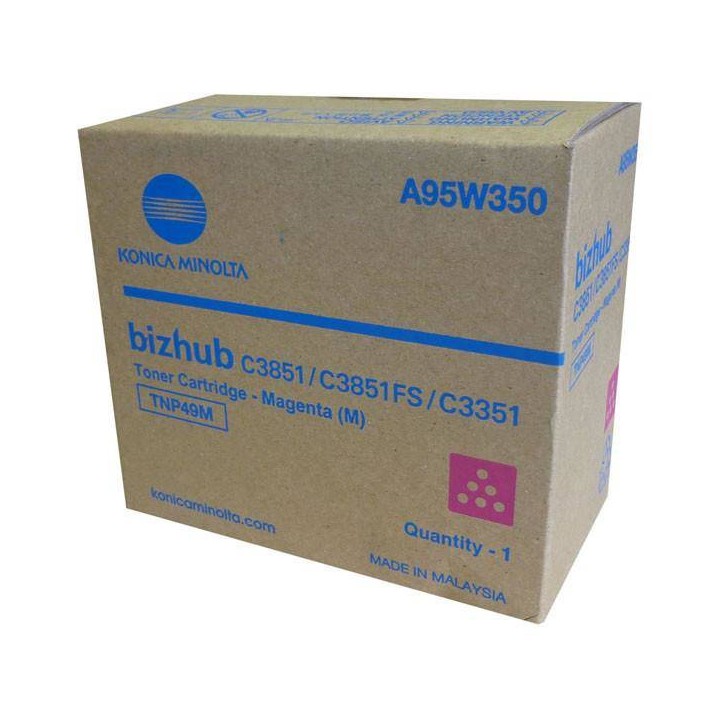 TONER ORYGINALNY MINOLTA TNP49M A95W350 MAGENTA 12000 STRON