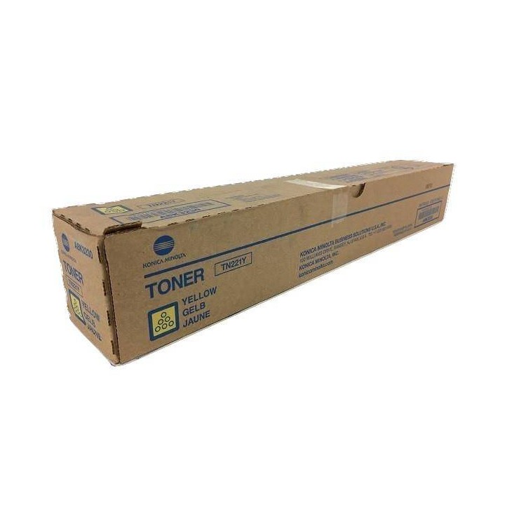 TONER ORYGINALNY MINOLTA TN221Y A8K3250 YELLOW 21000 STRON