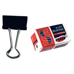 KLIPY 25MM FIAN BC25B CZARNE 12SZT