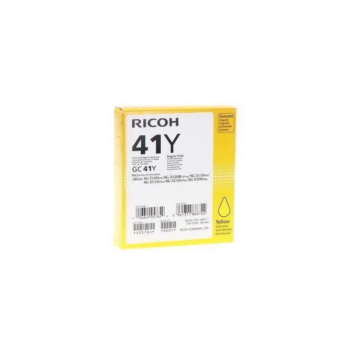 ŻEL KASETA ORYGINALNA RICOH GC41Y 405764 YELLOW 2200 STRON
