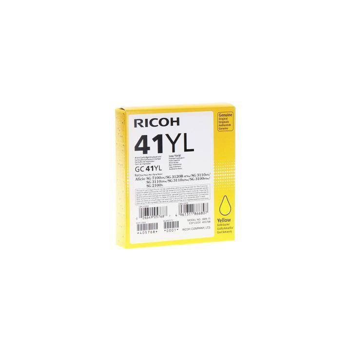 ŻEL KASETA ORYGINALNA RICOH GC41YL 405768 YELLOW 600B STRON