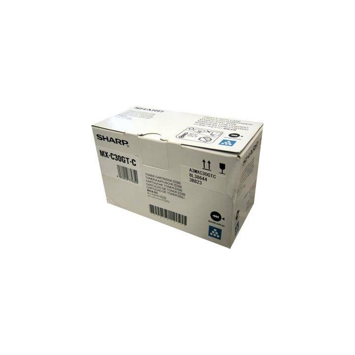 TONER ORYGINALNY SHARP MXC30GTC CYAN 6000 STRON