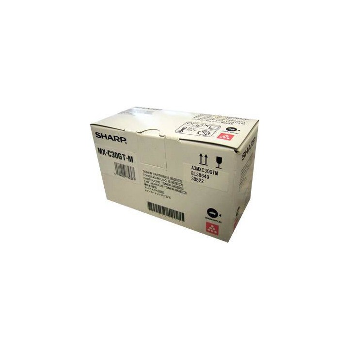 TONER ORYGINALNY SHARP MXC30GTM MAGENTA 6000 STRON