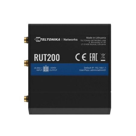 TELTONIKA ROUTER 4G/LTE RUT200 (CAT 4), 3G, 2G, WIFI, ETHERNET