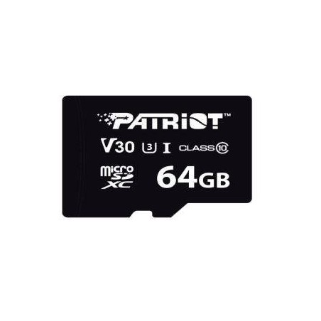 PATRIOT KARTA MICROSDHC 64GB VX V30 C10 UHS-I U3