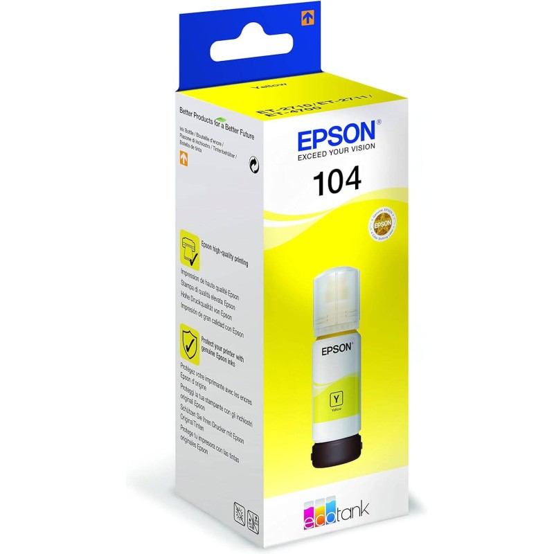 Tusz oryginalny EPSON EcoTank 104 C13T00P440 Yellow 5000 stron