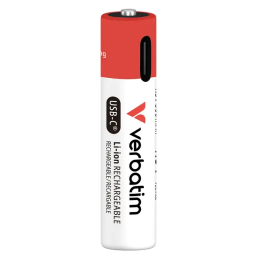 Verbatim Akumulatorki litowa akumulatorki z USB-C AAA, 4-pack, Kabel 4x USB-C