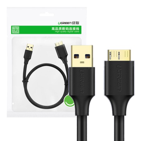 Kabel UGREEN US130 USB-A 3.0-micro USB 3.0 2m (czarny)