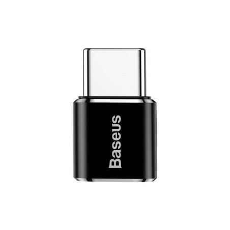 Adapter BASEUS Micro USB-USB-C Micro USB Type C OTG (czarny)