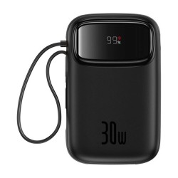 Powerbank BASEUS QPow 2 10000mAh 30W 2xUSB-C (czarny)