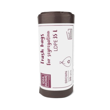 WORKI IH LDPE 35L BRĄZOWY 20szt
