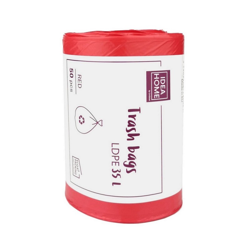 WORKI IH LDPE 35L CZERWONE 50szt