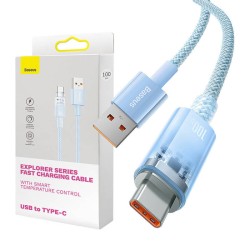 Kabel szybkiego ładowania Baseus USB do USB-C 6A,1m (Niebieski)