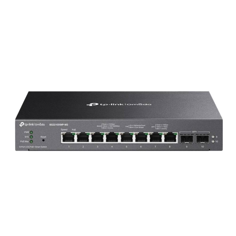 TP-LINK PRZEŁĄCZNIK SG2210XMP-M2 SWITCH 8X2.5GE POE+ 2SFP+