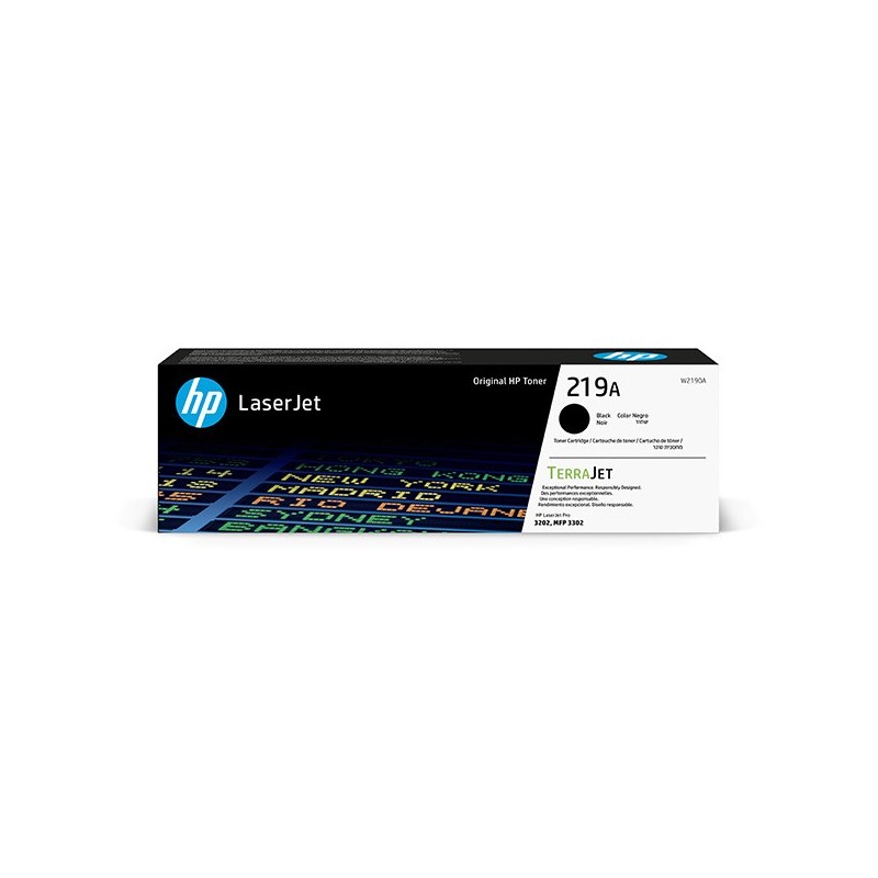 HP TERRAJET ORYGINALNY TONER W2190A, HP 219A, BLACK, 1300S