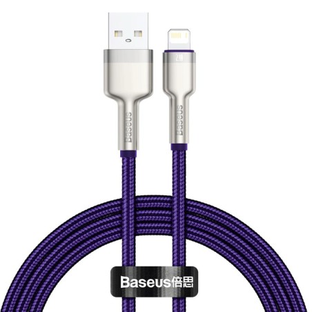 Kabel BASEUS Cafule USB-A-Lightning 1m (fioletowy)