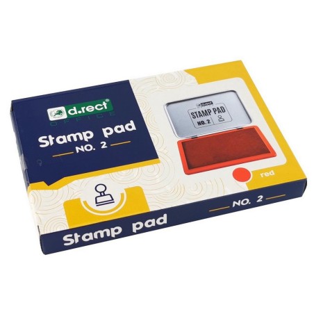 PODUSZKA DO STEMPLI 110X70MM D.RECT NO.2 CZERWONA