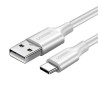 Kabel UGREEN US287 USB-A-USB-C 2m (biały)