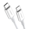 Kabel UGREEN US264 USB-C-USB-C 0.5m (biały)