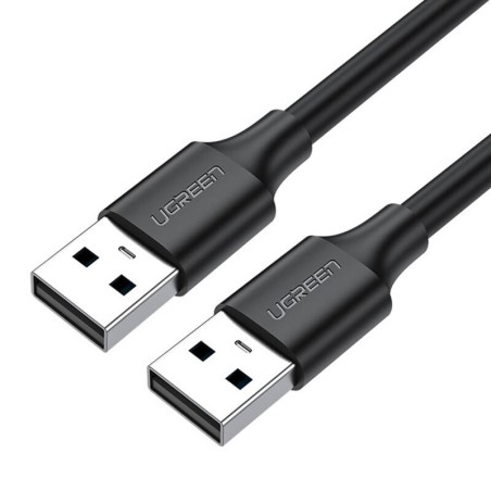 Kabel UGREEN US102 USB-A-USB-A 1m (czarny)